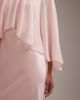 ASOS DESIGN ASOS DESIGN Bridesmaids sheer chiffon cape overlay bias cut satin dress in pink - 2