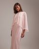 ASOS DESIGN ASOS DESIGN Bridesmaids sheer chiffon cape overlay bias cut satin dress in pink - 4