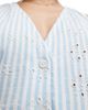 ASOS DESIGN ASOS DESIGN broderie button down vest in blue stripe - 3