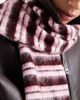 ASOS DESIGN ASOS DESIGN brushed knit scarf in plum stripe-Multi - 3