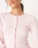 ASOS DESIGN ASOS DESIGN brushed ribbed long sleeve crew neck cardigan in pink - part of a set - 3
