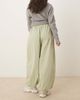 ASOS DESIGN ASOS DESIGN bubble hem cotton pants in sage green - 3