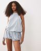 ASOS DESIGN ASOS DESIGN bubble hem halter neck top in blue plaid - part of a set - 1