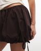 ASOS DESIGN ASOS DESIGN bubble hem mini shorts with tie detail in chocolate-Brown - 2