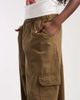 ASOS DESIGN ASOS DESIGN bubble hem pants with cargo pockets in khaki-Green - 4