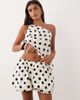 ASOS DESIGN ASOS DESIGN bubble hem side tie shorts in polka dot - part of a set-Multi - 4