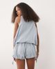 ASOS DESIGN ASOS DESIGN bubble shorts in blue plaid - part of a set - 2