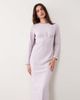 ASOS DESIGN ASOS DESIGN bust detailing bias cut midaxi dress in lilac-Purple - 1