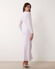 ASOS DESIGN ASOS DESIGN bust detailing bias cut midaxi dress in lilac-Purple - 3