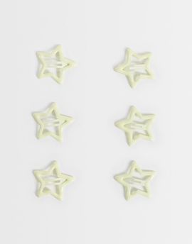 ASOS DESIGN ASOS DESIGN Buttermilk snap clips-Yellow
