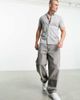 ASOS DESIGN ASOS DESIGN button up jersey shirt in gray heather - 2