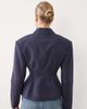 ASOS DESIGN ASOS DESIGN button up linen look cinched blazer in graphite-Gray - 4