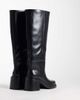 ASOS DESIGN ASOS DESIGN Cadence block heel pull on knee boots in black - 4