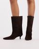 ASOS DESIGN ASOS DESIGN Calloway premium suede wide leg pull on boots in chocolate-Brown - 1