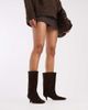 ASOS DESIGN ASOS DESIGN Calloway premium suede wide leg pull on boots in chocolate-Brown - 2