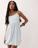ASOS DESIGN ASOS DESIGN cami mini bubble dress with open back in light blue - 2
