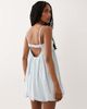 ASOS DESIGN ASOS DESIGN cami mini bubble dress with open back in light blue - 3