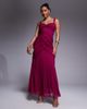 ASOS DESIGN ASOS DESIGN cami ruffle detailing maxi dress in raspberry-pink - 1