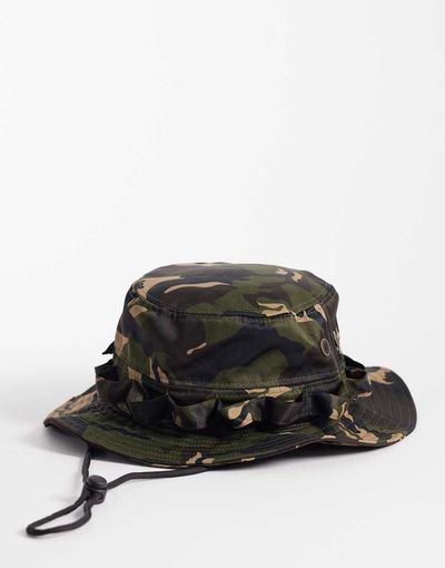 ASOS DESIGN ASOS DESIGN camo boonie hat in green