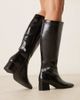 ASOS DESIGN ASOS DESIGN Canary block heeled knee boots in black - 2