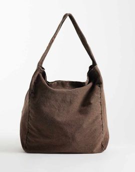 ASOS DESIGN ASOS DESIGN canvas tote bag in chocolate-Brown