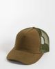 ASOS DESIGN ASOS DESIGN canvas trucker cap in khaki-Green - 1