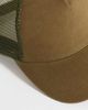 ASOS DESIGN ASOS DESIGN canvas trucker cap in khaki-Green - 2