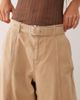 ASOS DESIGN ASOS DESIGN canvas wide leg jean with belt in khaki-Green - 3