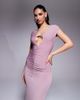 ASOS DESIGN ASOS DESIGN cap sleeve maxi dress with trim and ruching details in mauve-pink - 2