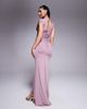 ASOS DESIGN ASOS DESIGN cap sleeve maxi dress with trim and ruching details in mauve-pink - 3