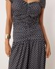 ASOS DESIGN ASOS DESIGN cap sleeve ruched front maxi dress in polka dot-Multi - 3