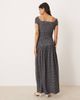 ASOS DESIGN ASOS DESIGN cap sleeve ruched front maxi dress in polka dot-Multi - 4