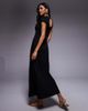 ASOS DESIGN ASOS DESIGN cap sleeve seam detailing midi dress in black-No color - 3