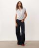 ASOS DESIGN ASOS DESIGN cap sleeve top with v neck in gray heather-White - 2