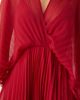 ASOS DESIGN ASOS DESIGN cape detail pleated maxi dress in cherry-Red - 3