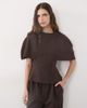 ASOS DESIGN ASOS DESIGN Cape sleeve jersey t-shirt set in brown - 1