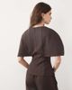 ASOS DESIGN ASOS DESIGN Cape sleeve jersey t-shirt set in brown - 4