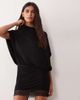 ASOS DESIGN ASOS DESIGN cape style mini dress in black - 1