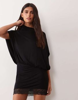 ASOS DESIGN ASOS DESIGN cape style mini dress in black