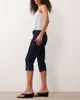 ASOS DESIGN ASOS DESIGN capri jeans with front pockets in rinse-Navy - 3