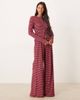 ASOS DESIGN ASOS DESIGN cardigan in burgundy stripes-Multi - 2