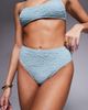 ASOS DESIGN ASOS DESIGN Cassi Azores high leg high waist bikini bottoms in sea foam-Blue - 4
