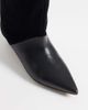 ASOS DESIGN ASOS DESIGN Castiel kitten heel pull on knee boots in black leather suede mix - 4