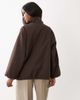 ASOS DESIGN ASOS DESIGN casual harrington jacket with funnel neck in brown pinstripes - 2