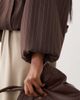 ASOS DESIGN ASOS DESIGN casual harrington jacket with funnel neck in brown pinstripes - 4