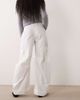 ASOS DESIGN ASOS DESIGN casual turn-up cuff cargo in white-Neutral - 4