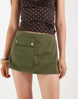 ASOS DESIGN ASOS DESIGN casual utility skort in khaki-Green