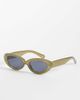 ASOS DESIGN ASOS DESIGN cat-eye sunglasses in milky green frame with smoke lens - 1