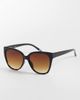 ASOS DESIGN ASOS DESIGN cat eye sunglasses in black with gradient brown lenses - 1