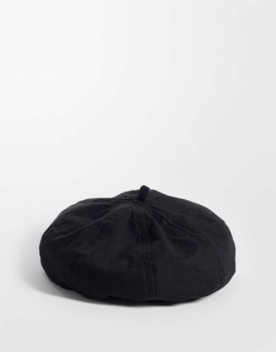 ASOS DESIGN ASOS DESIGN causal cotton beret in black